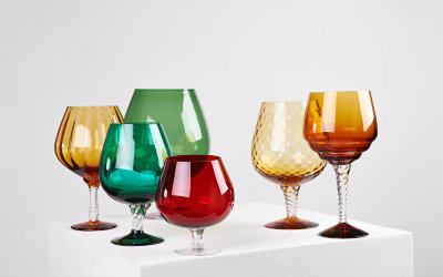 Комплект ваз из цветного стекла